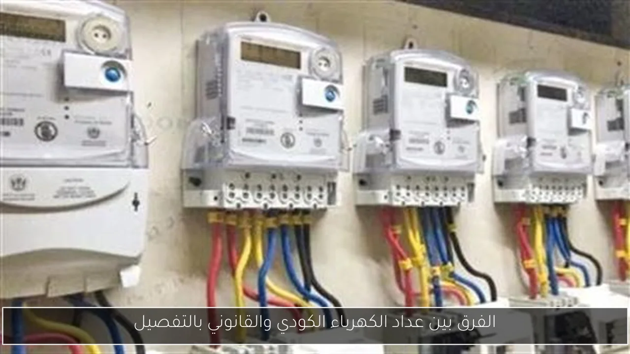 الفرق بين عداد الكهرباء الكودي والقانوني بالتفصيل
