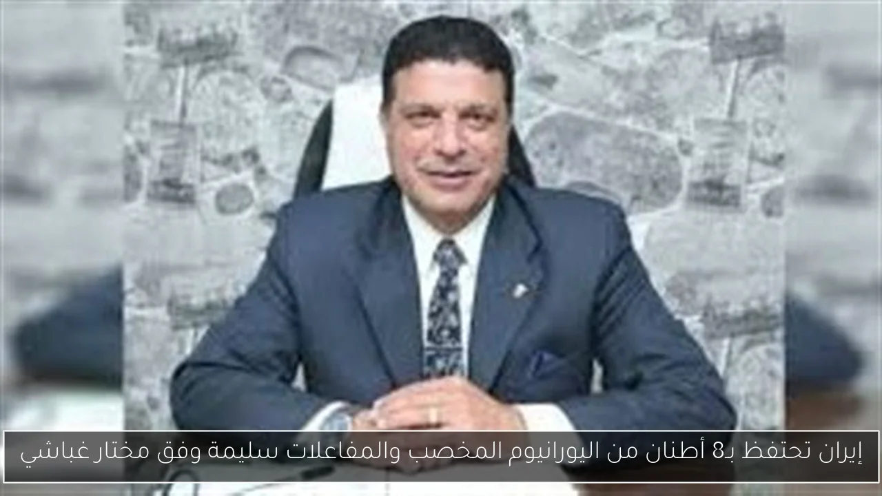 إيران تحتفظ بـ8 أطنان من اليورانيوم المخصب والمفاعلات سليمة وفق مختار غباشي