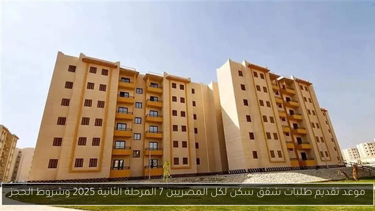 موعد تقديم طلبات شقق سكن لكل المصريين 7 المرحلة الثانية 2025 وشروط الحجز