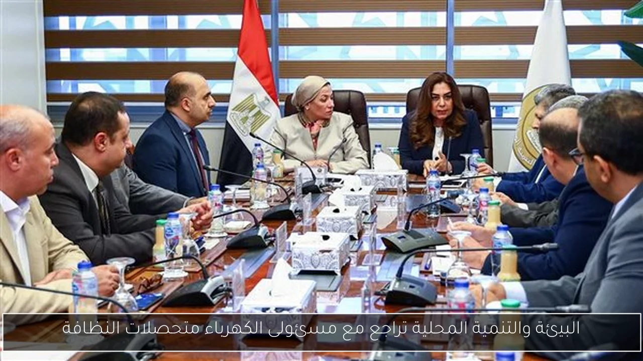 البيئة والتنمية المحلية تراجع مع مسئولى الكهرباء متحصلات النظافة