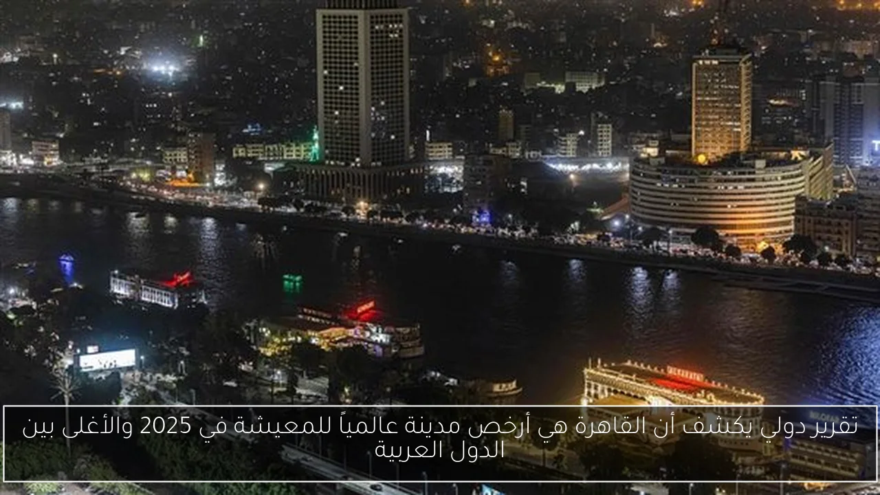 تقرير دولي يكشف أن القاهرة هي أرخص مدينة عالمياً للمعيشة في 2025 والأغلى بين الدول العربية