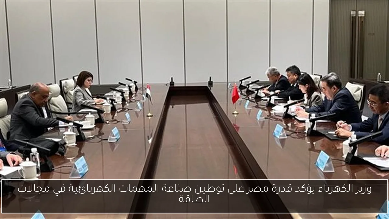 وزير الكهرباء يؤكد قدرة مصر على توطين صناعة المهمات الكهربائية في مجالات الطاقة