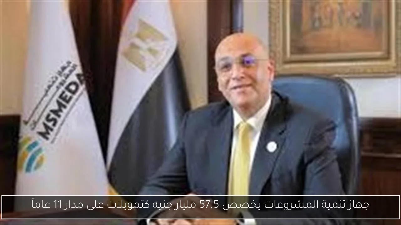 جهاز تنمية المشروعات يخصص 57.5 مليار جنيه كتمويلات على مدار 11 عاماً