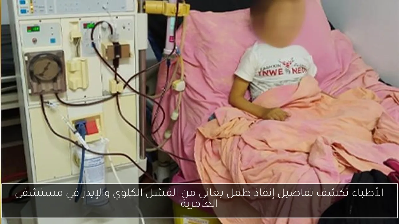 الأطباء تكشف تفاصيل إنقاذ طفل يعاني من الفشل الكلوي والإيدز في مستشفى العامرية