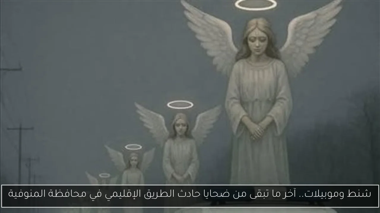 شنط وموبيلات.. آخر ما تبقى من ضحايا حادث الطريق الإقليمي في محافظة المنوفية