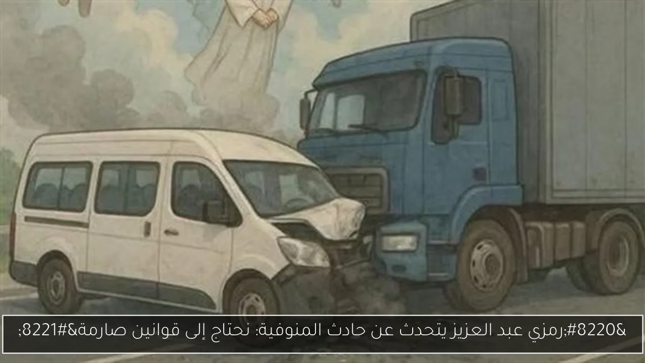 “رمزي عبد العزيز يتحدث عن حادث المنوفية: نحتاج إلى قوانين صارمة”