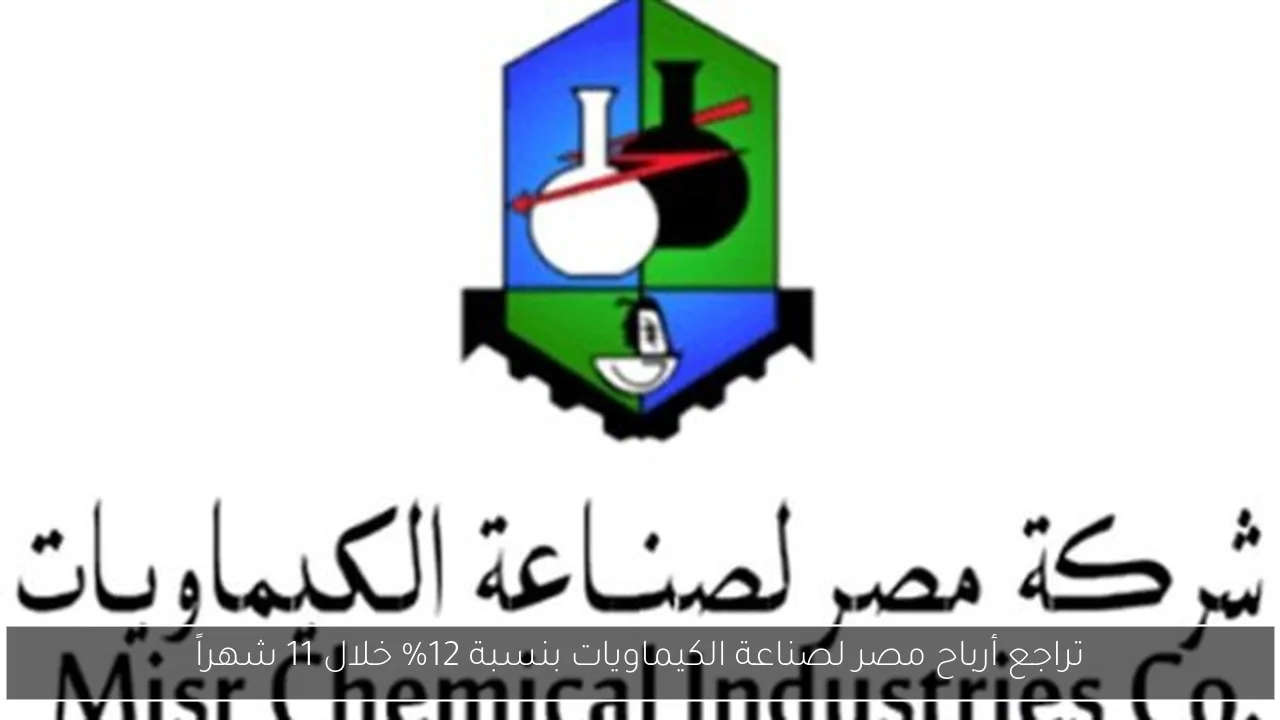 تراجع أرباح مصر لصناعة الكيماويات بنسبة 12% خلال 11 شهراً