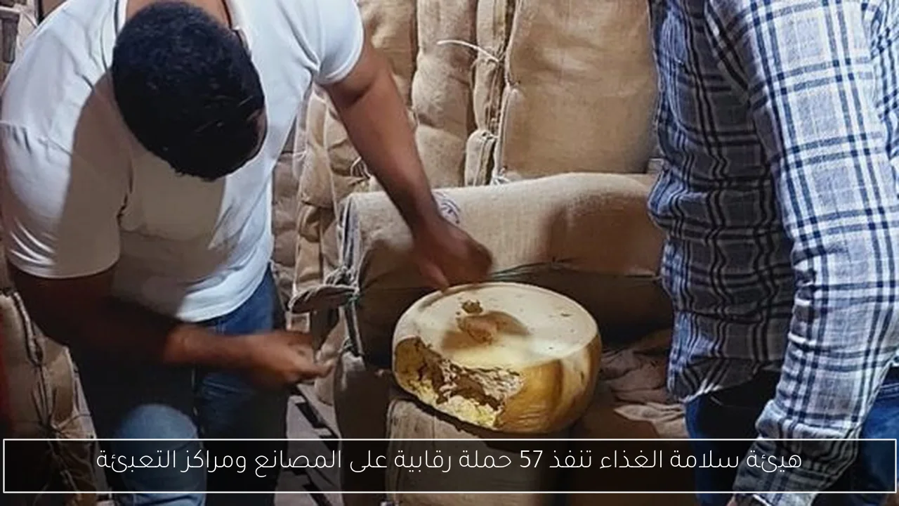 هيئة سلامة الغذاء تنفذ 57 حملة رقابية على المصانع ومراكز التعبئة