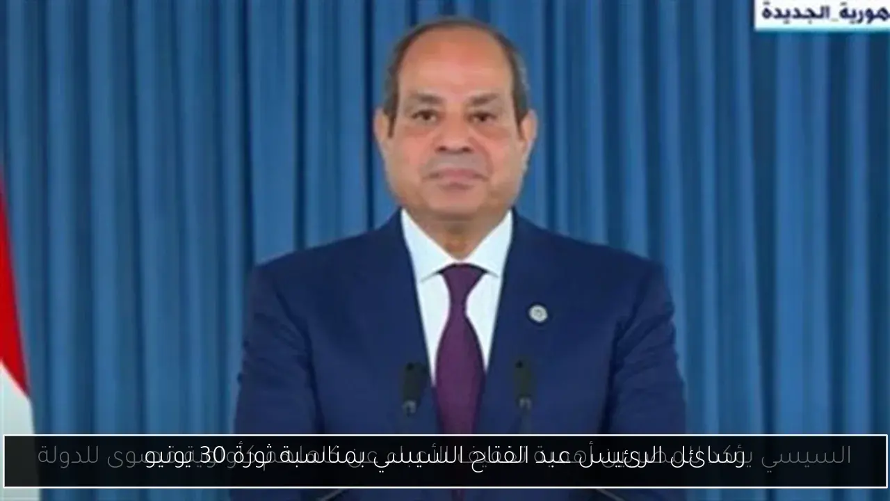 رسائل الرئيس عبد الفتاح السيسي بمناسبة ثورة 30 يونيو