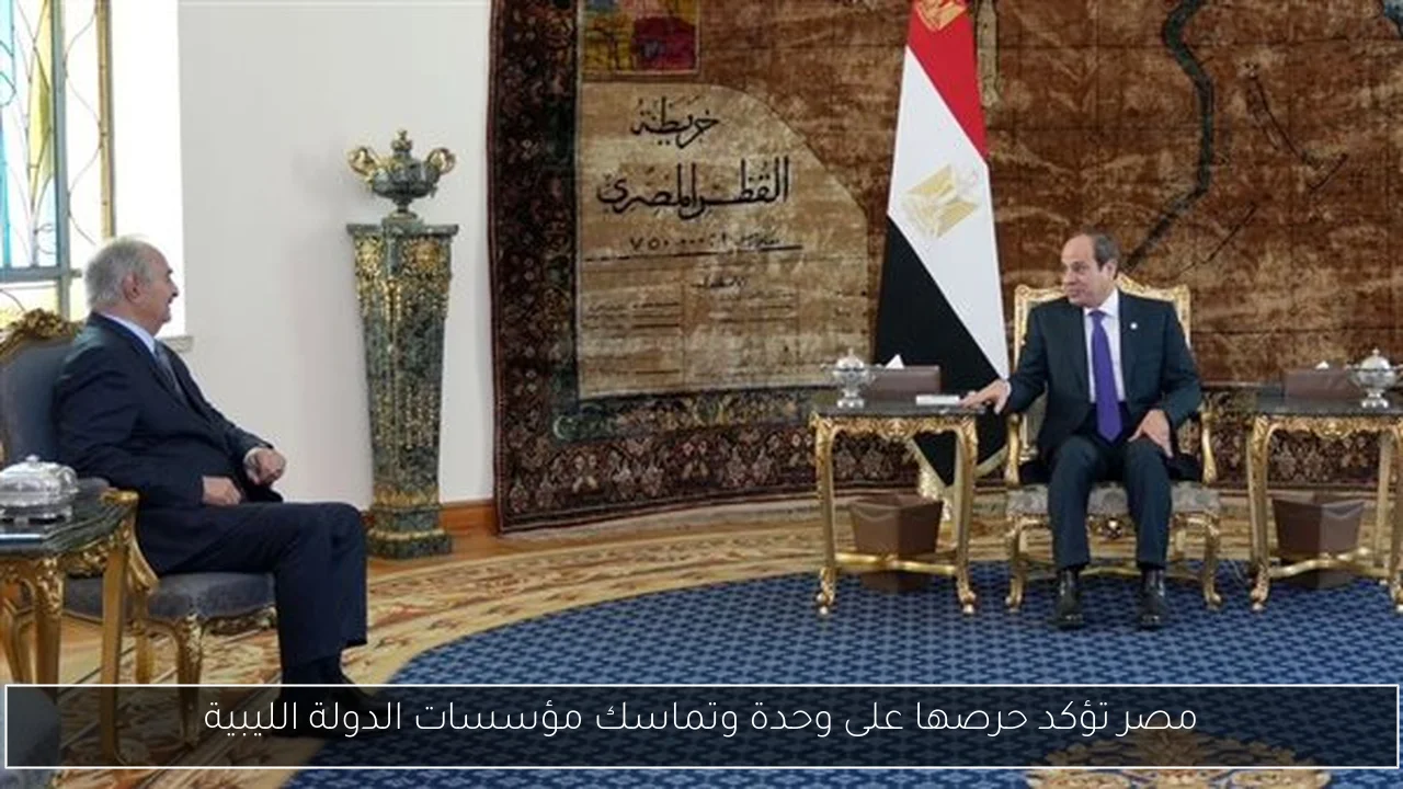 مصر تؤكد حرصها على وحدة وتماسك مؤسسات الدولة الليبية