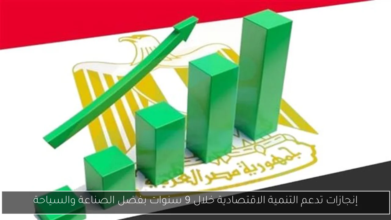 إنجازات تدعم التنمية الاقتصادية خلال 9 سنوات بفضل الصناعة والسياحة