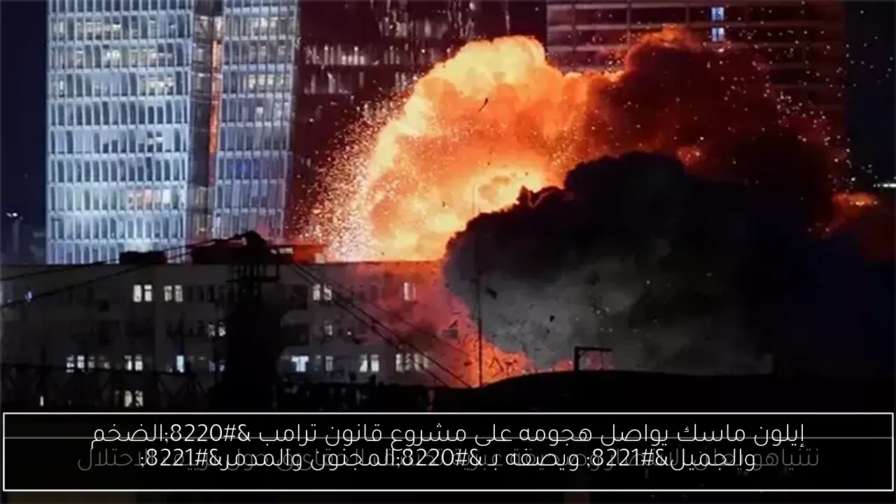 إيلون ماسك يواصل هجومه على مشروع قانون ترامب “الضخم والجميل” ويصفه بـ “المجنون والمدمر”