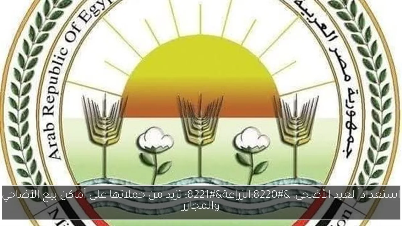 استعداداً لعيد الأضحى، “الزراعة” تزيد من حملاتها على أماكن بيع الأضاحي والمجازر