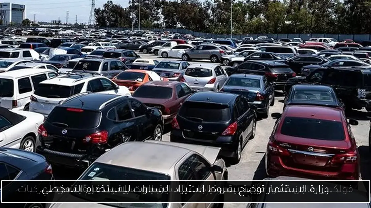 وزارة الاستثمار توضح شروط استيراد السيارات للاستخدام الشخصي