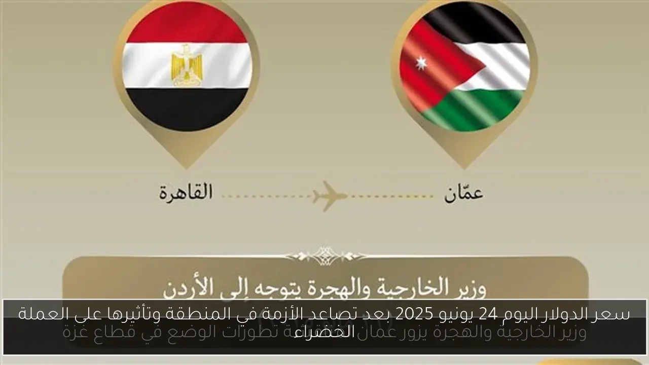 سعر الدولار اليوم 24 يونيو 2025 بعد تصاعد الأزمة في المنطقة وتأثيرها على العملة الخضراء