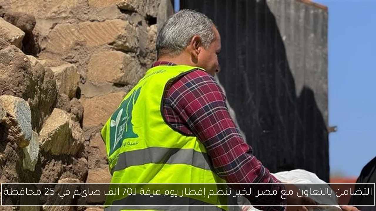 التضامن بالتعاون مع مصر الخير تنظم إفطار يوم عرفة لـ70 ألف صائم في 25 محافظة