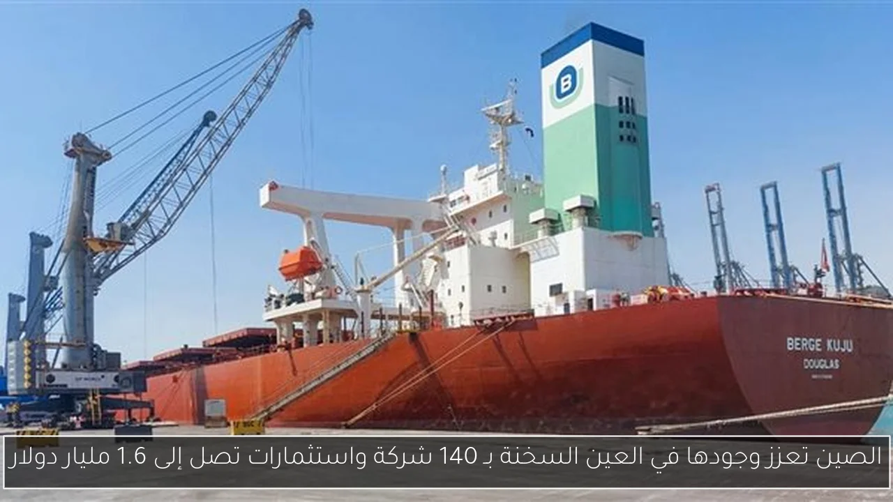 الصين تعزز وجودها في العين السخنة بـ 140 شركة واستثمارات تصل إلى 1.6 مليار دولار