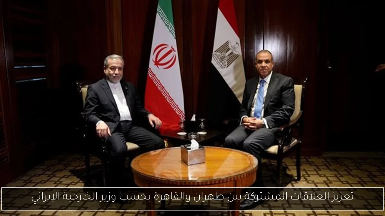تعزيز العلاقات المشتركة بين طهران والقاهرة بحسب وزير الخارجية الإيراني