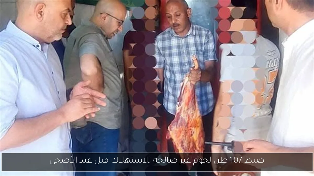 ضبط 107 طن لحوم غير صالحة للاستهلاك قبل عيد الأضحى