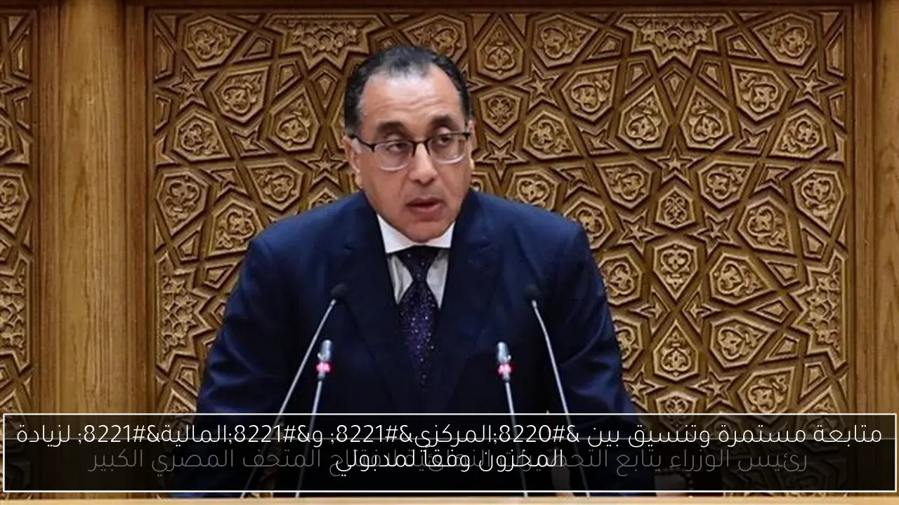 متابعة مستمرة وتنسيق بين “المركزي” و”المالية” لزيادة المخزون وفقاً لمدبولي