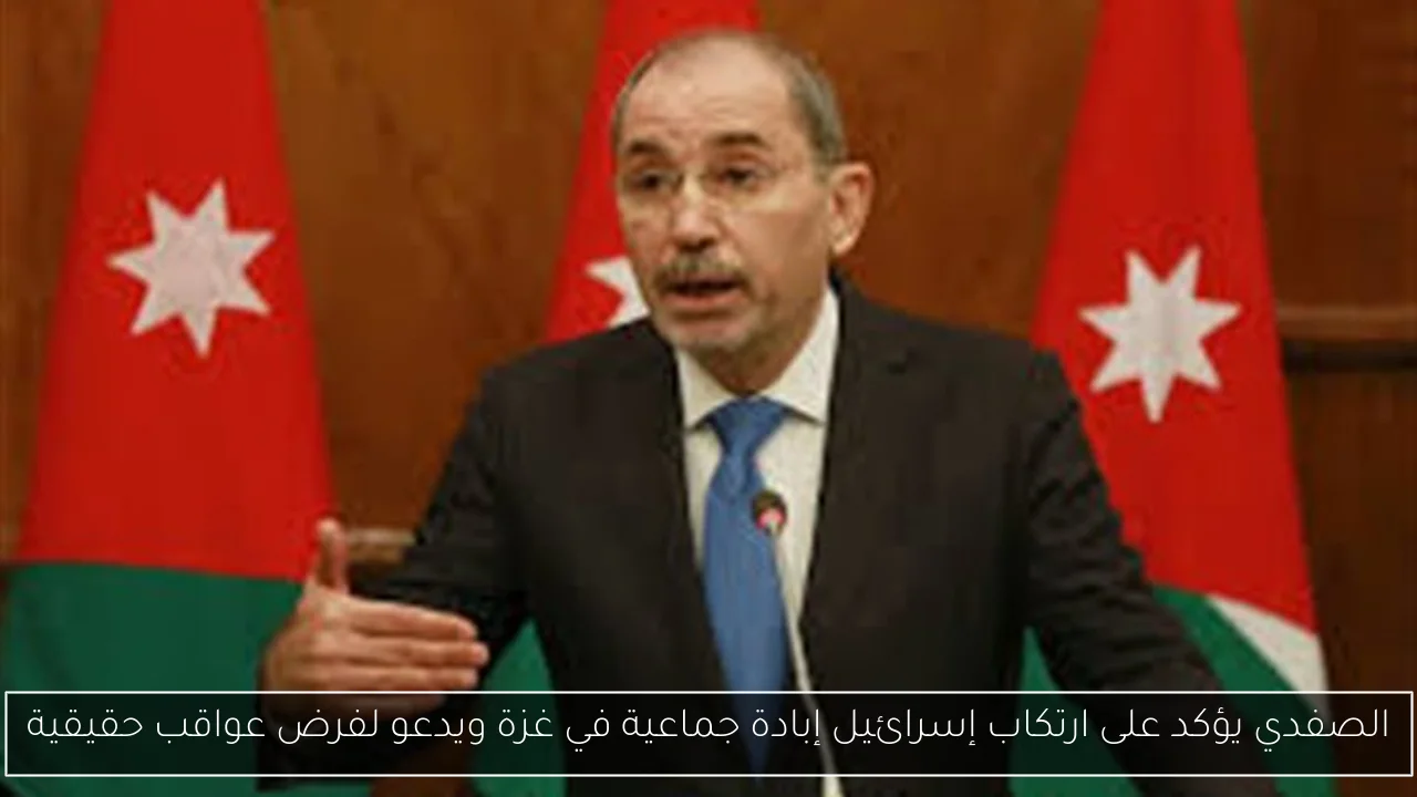 الصفدي يؤكد على ارتكاب إسرائيل إبادة جماعية في غزة ويدعو لفرض عواقب حقيقية