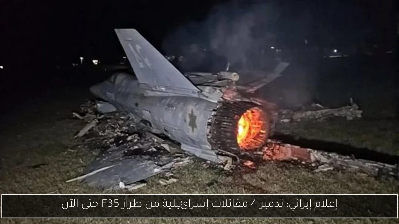 إعلام إيراني: تدمير 4 مقاتلات إسرائيلية من طراز F35 حتى الآن