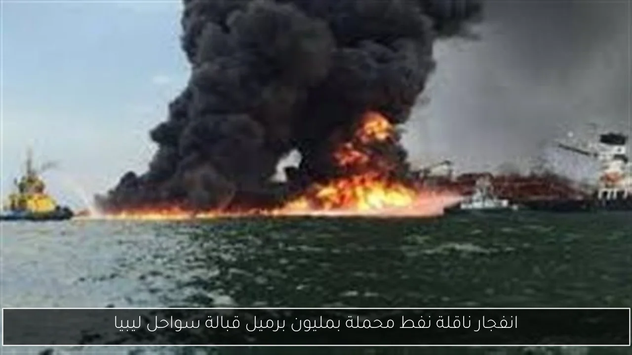 انفجار ناقلة نفط محملة بمليون برميل قبالة سواحل ليبيا