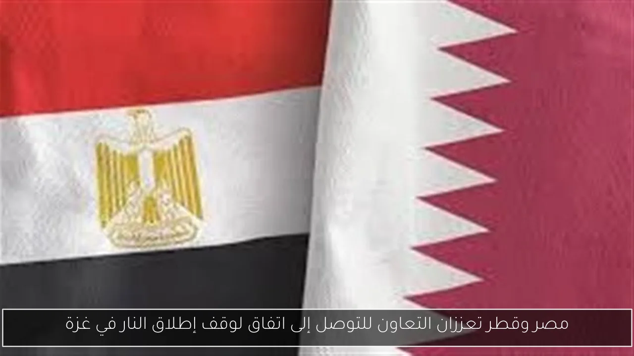 مصر وقطر تعززان التعاون للتوصل إلى اتفاق لوقف إطلاق النار في غزة