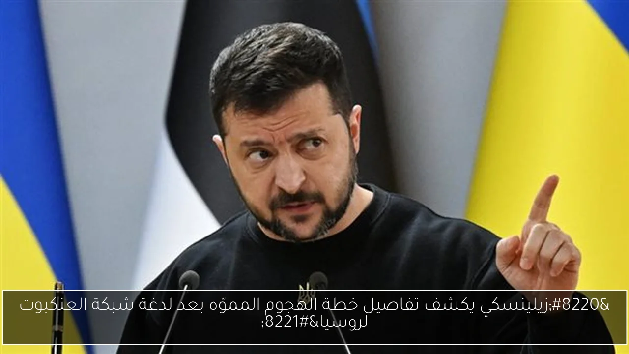“زيلينسكي يكشف تفاصيل خطة الهجوم المموّه بعد لدغة شبكة العنكبوت لروسيا”