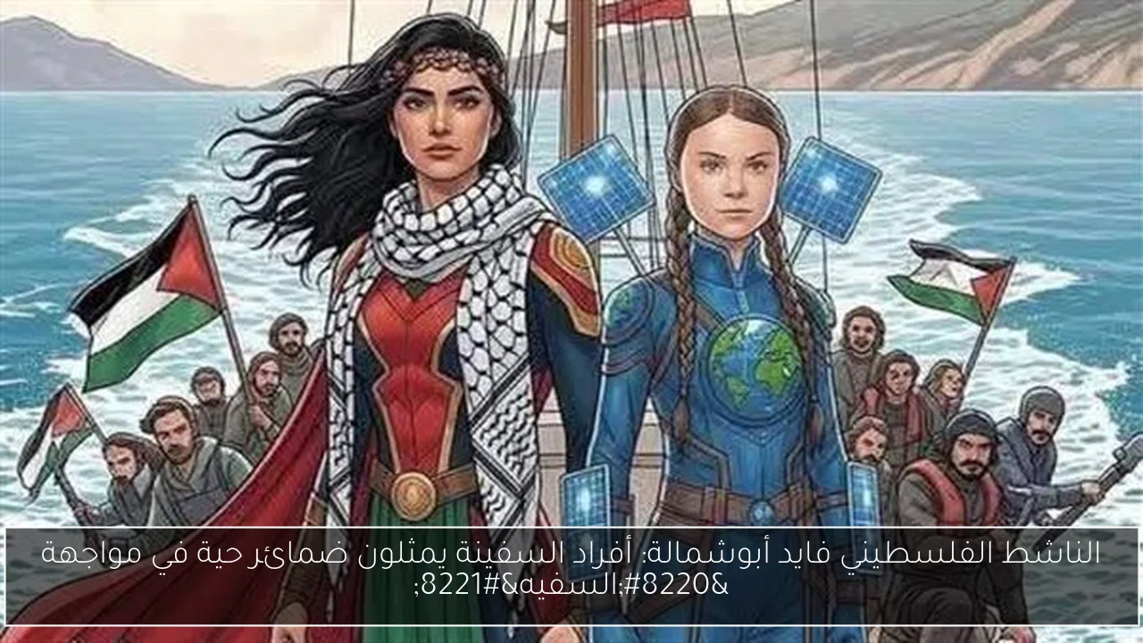 الناشط الفلسطيني فايد أبوشمالة: أفراد السفينة يمثلون ضمائر حية في مواجهة “السفيه”