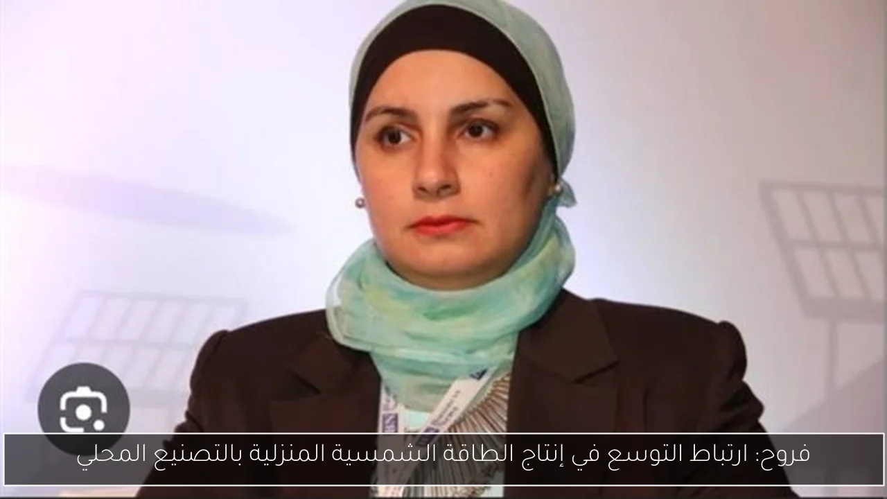 فروح: ارتباط التوسع في إنتاج الطاقة الشمسية المنزلية بالتصنيع المحلي