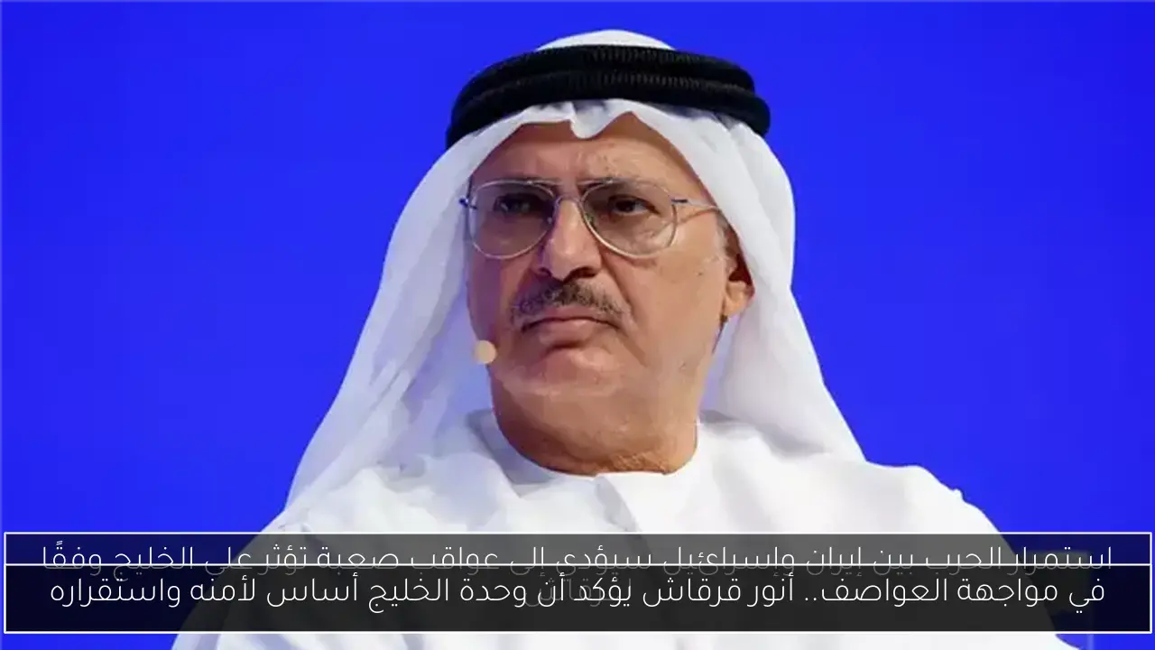 في مواجهة العواصف.. أنور قرقاش يؤكد أن وحدة الخليج أساس لأمنه واستقراره