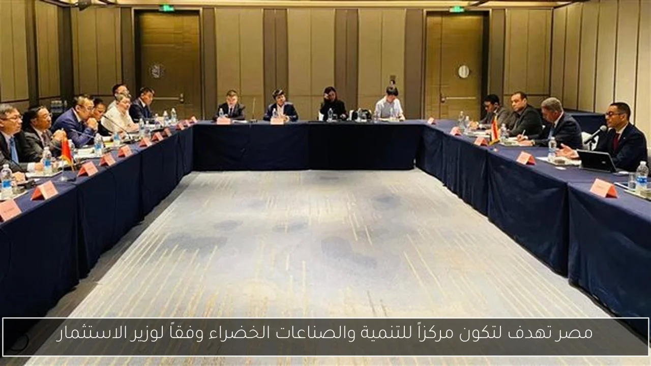 مصر تهدف لتكون مركزاً للتنمية والصناعات الخضراء وفقاً لوزير الاستثمار