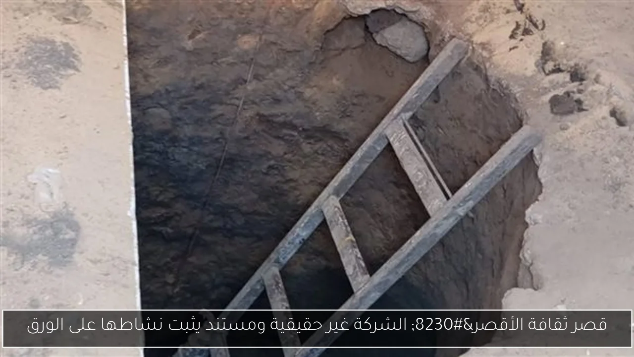 قصر ثقافة الأقصر… الشركة غير حقيقية ومستند يثبت نشاطها على الورق