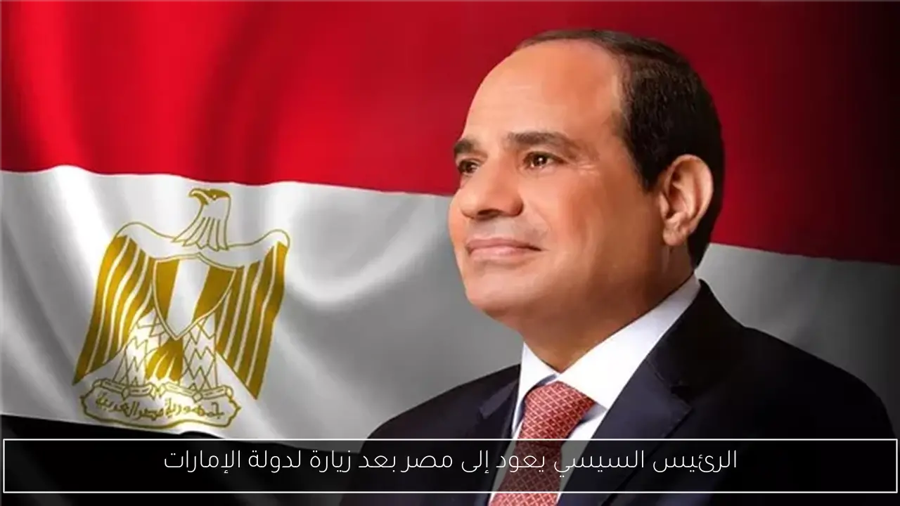 الرئيس السيسي يعود إلى مصر بعد زيارة لدولة الإمارات