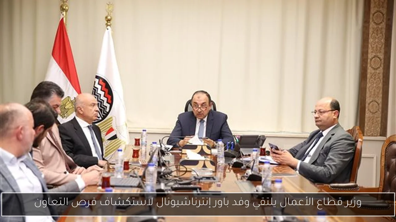 وزير قطاع الأعمال يلتقي وفد باور إنترناشيونال لاستكشاف فرص التعاون