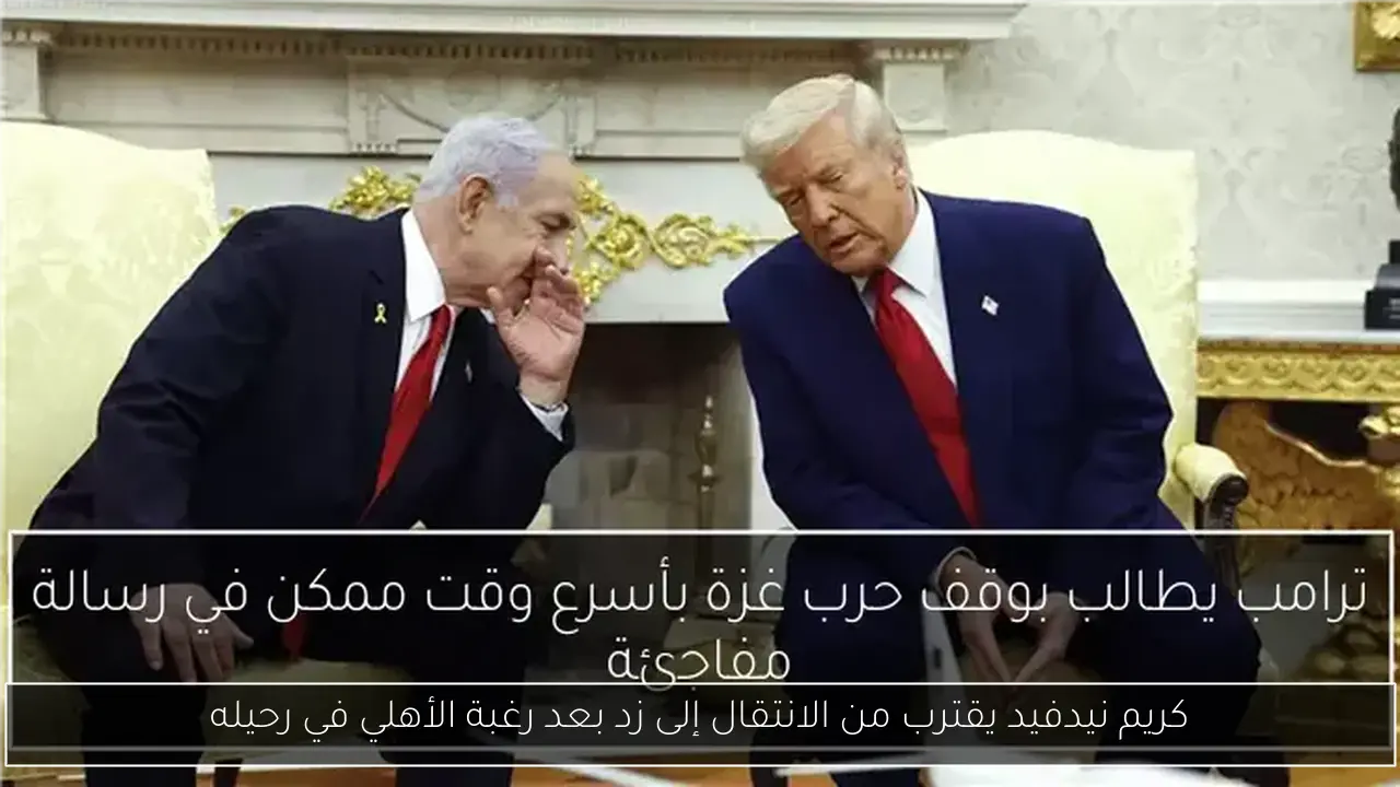 كريم نيدفيد يقترب من الانتقال إلى زد بعد رغبة الأهلي في رحيله