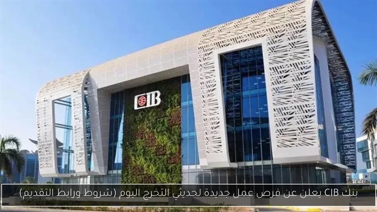 بنك CIB يعلن عن فرص عمل جديدة لحديثي التخرج اليوم (شروط ورابط التقديم)