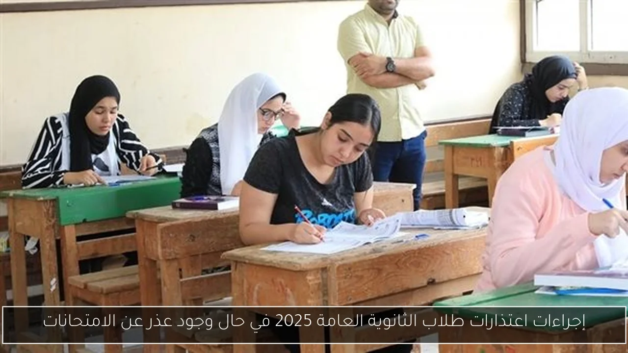 إجراءات اعتذارات طلاب الثانوية العامة 2025 في حال وجود عذر عن الامتحانات