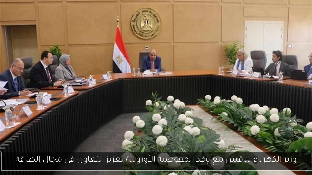 وزير الكهرباء يناقش مع وفد المفوضية الأوروبية تعزيز التعاون في مجال الطاقة