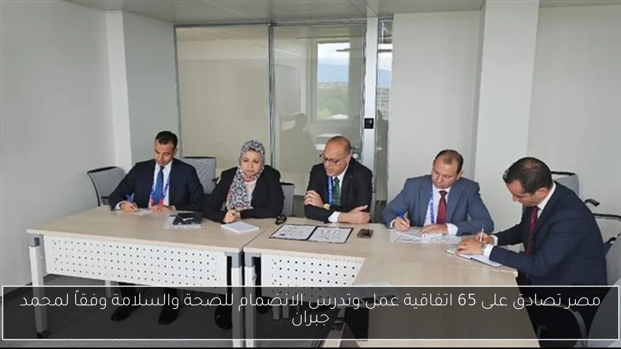 مصر تصادق على 65 اتفاقية عمل وتدرس الانضمام للصحة والسلامة وفقاً لمحمد جبران