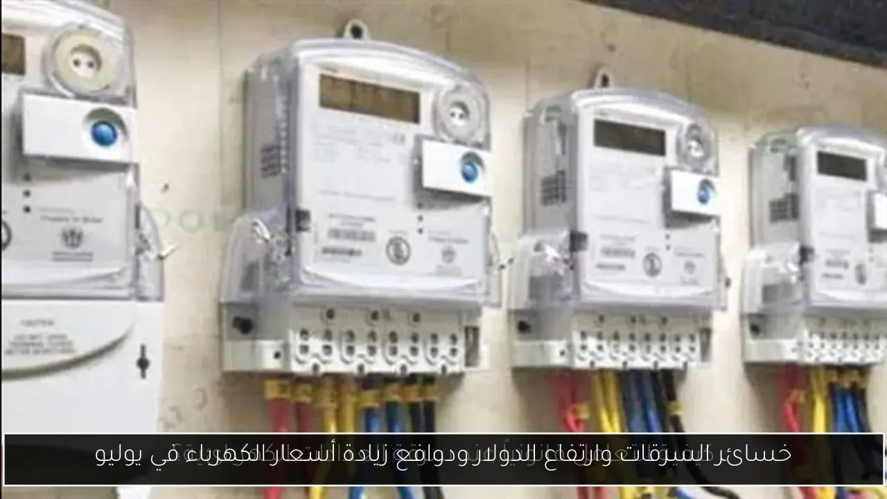 خسائر السرقات وارتفاع الدولار ودوافع زيادة أسعار الكهرباء في يوليو