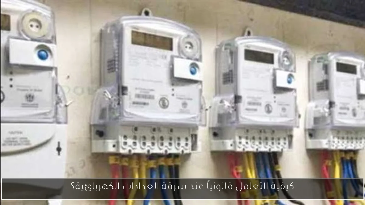 كيفية التعامل قانونياً عند سرقة العدادات الكهربائية؟