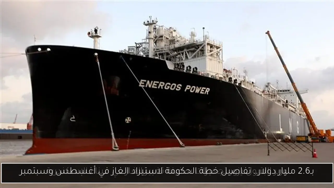 بـ2.6 مليار دولار.. تفاصيل خطة الحكومة لاستيراد الغاز في أغسطس وسبتمبر