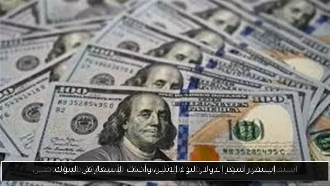استقرار سعر الدولار اليوم الإثنين وأحدث الأسعار في البنوك