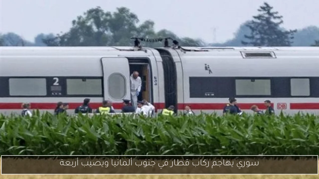 سوري يهاجم ركاب قطار في جنوب ألمانيا ويصيب أربعة