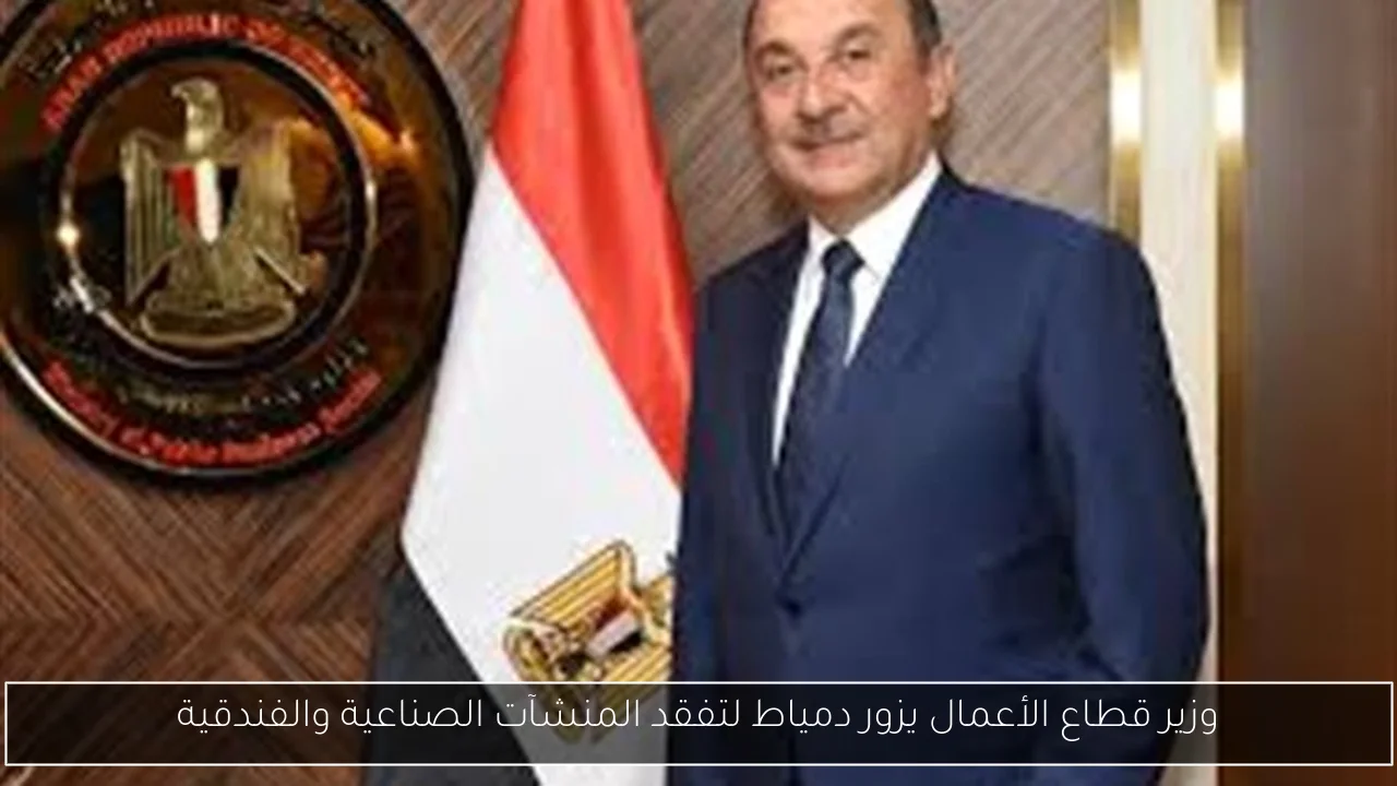 وزير قطاع الأعمال يزور دمياط لتفقد المنشآت الصناعية والفندقية