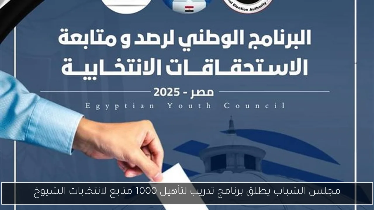 مجلس الشباب يطلق برنامج تدريب لتأهيل 1000 متابع لانتخابات الشيوخ