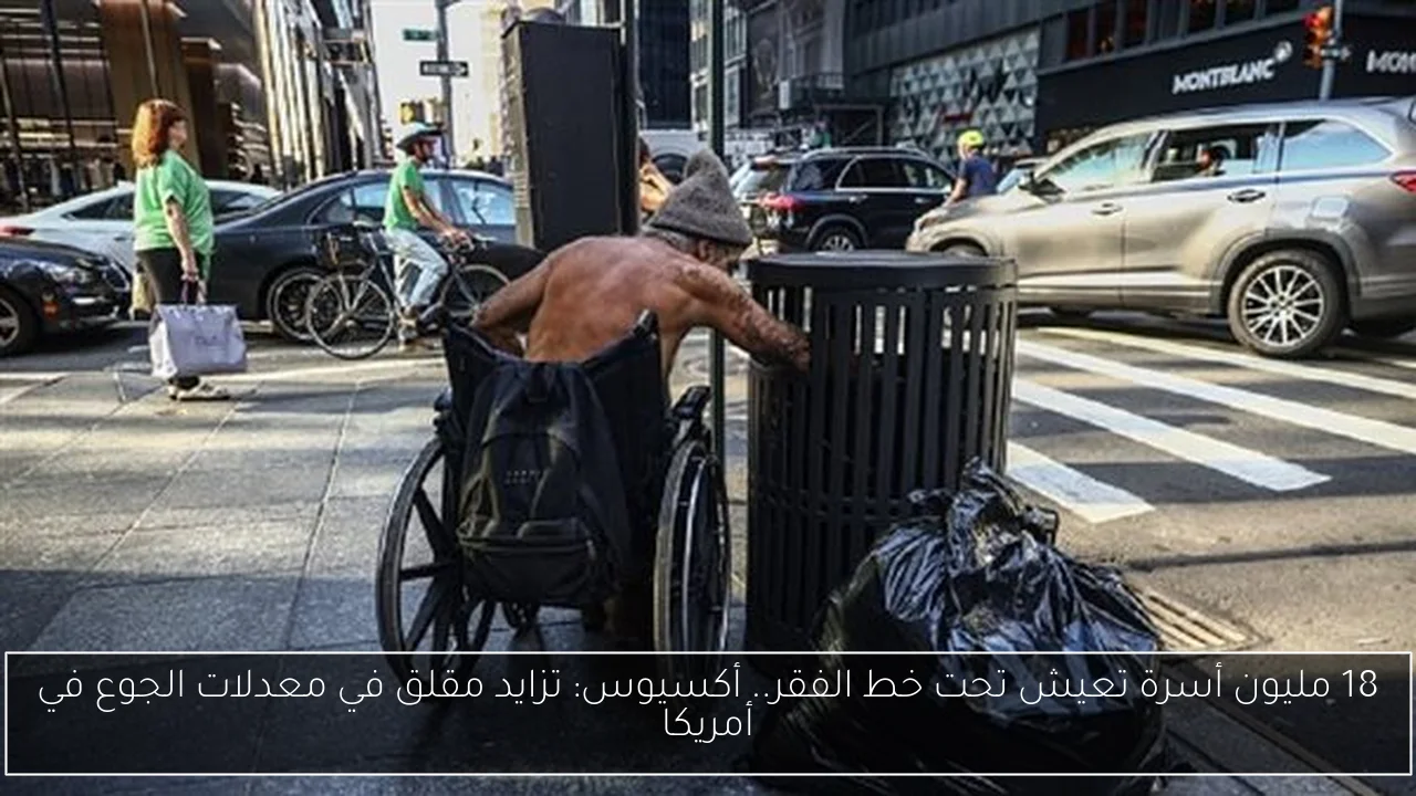 18 مليون أسرة تعيش تحت خط الفقر.. أكسيوس: تزايد مقلق في معدلات الجوع في أمريكا