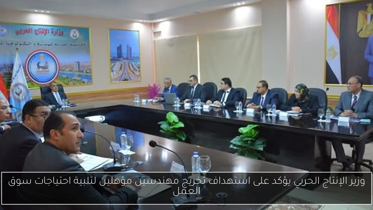 وزير الإنتاج الحربي يؤكد على استهداف تخريج مهندسين مؤهلين لتلبية احتياجات سوق العمل